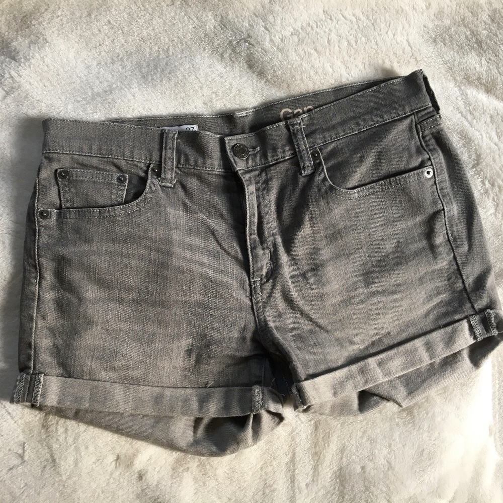 GAP 1969 Women's Slim Shorts Cut-Offs Gray Size 27